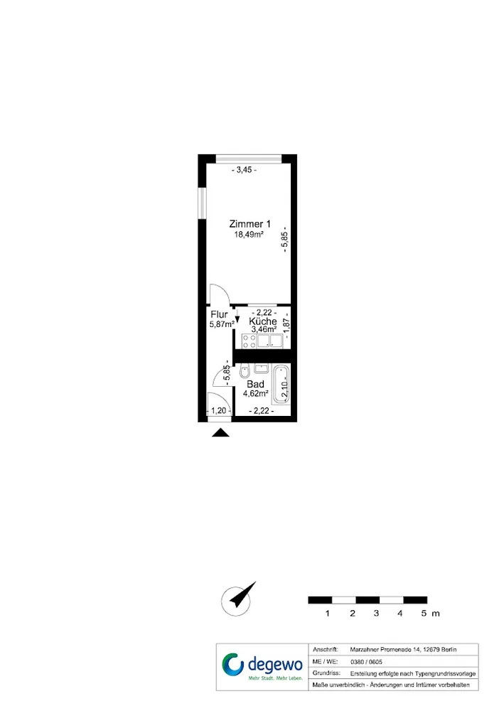 1 Zimmer Wohnung mit 34 m² in Berlin – Bild 10