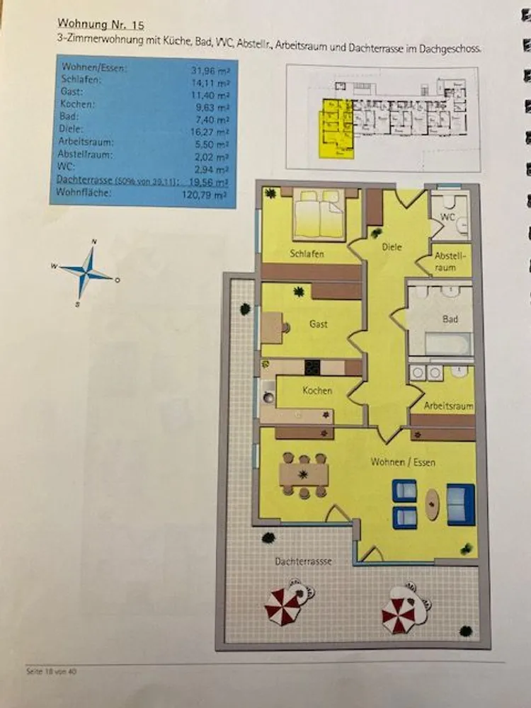 4 Zimmer Wohnung mit 120 m² in Schwetzingen – Bild 2
