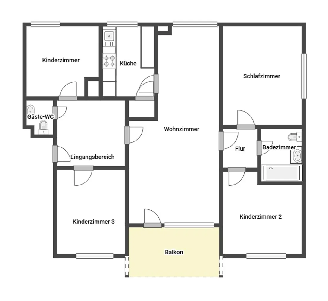 5 room apartment with 102 m² in Dortmund – Photo 2