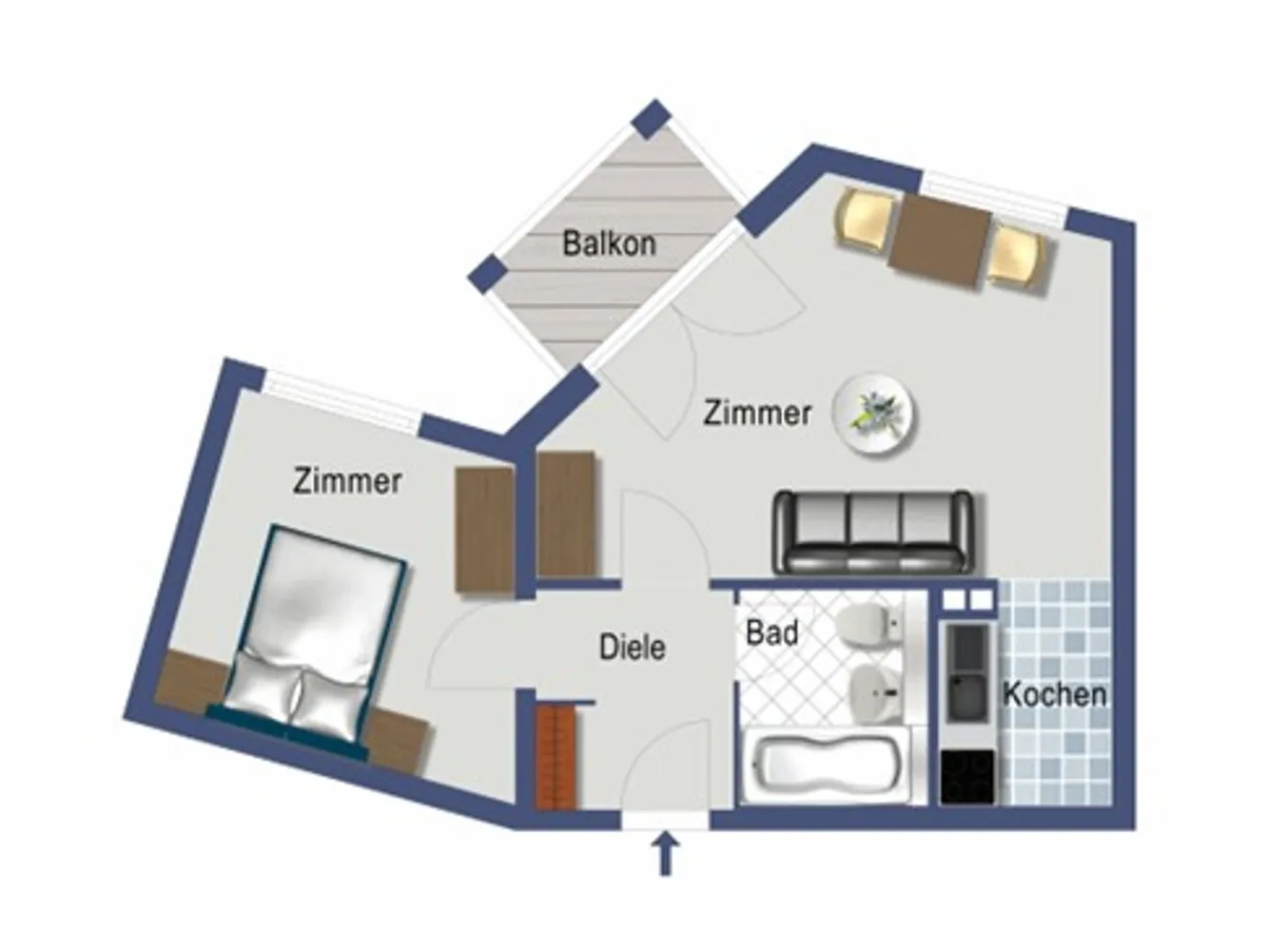 2 Zimmer Wohnung mit 44 m² in München – Bild 8