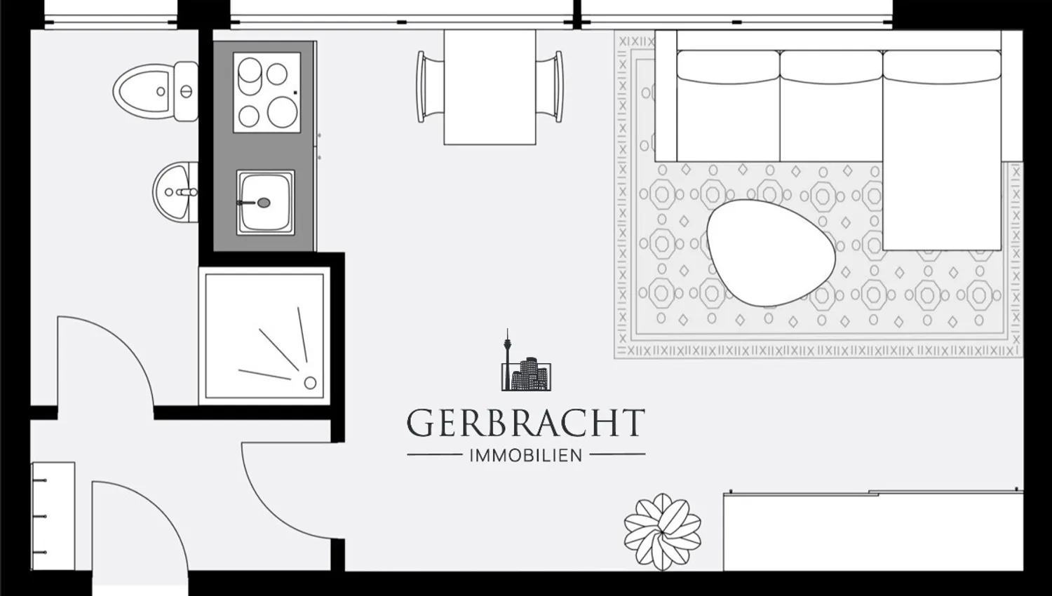 1 Zimmer Wohnung mit 28 m² in Duisburg – Bild 5
