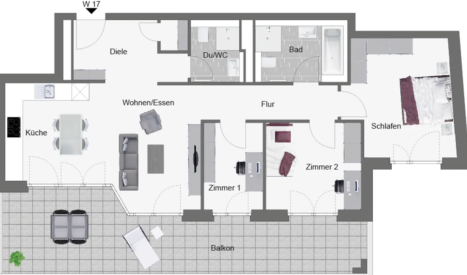 4 Zimmer Wohnung mit 91 m² in Stuttgart – Bild 7