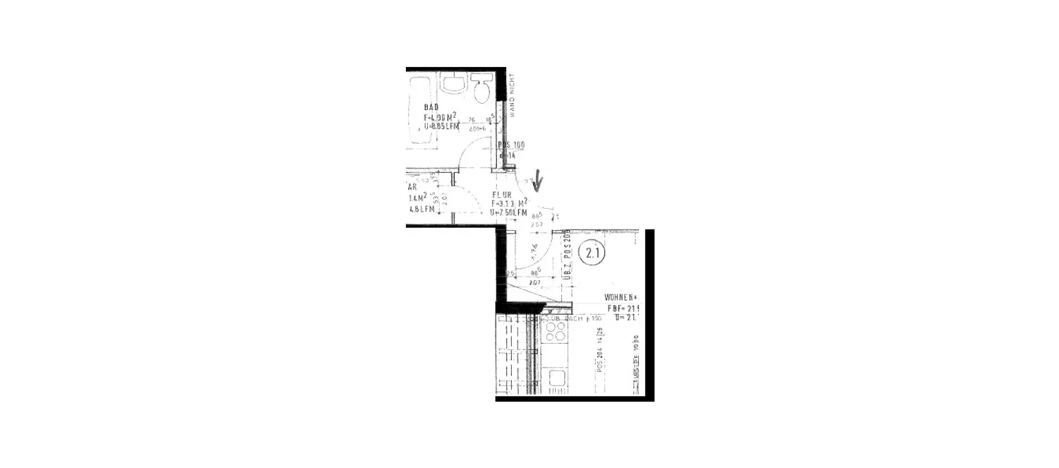 1 Zimmer Wohnung mit 56 m² in Detmold – Bild 3