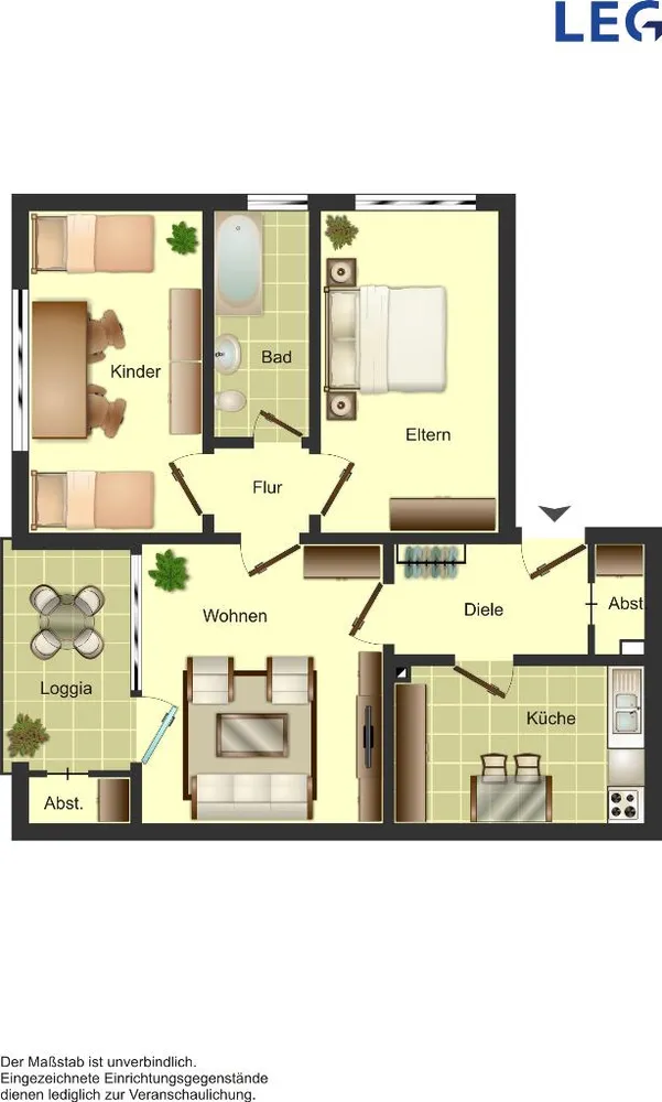 3 Zimmer Wohnung mit 74 m² in Duisburg – Bild 3