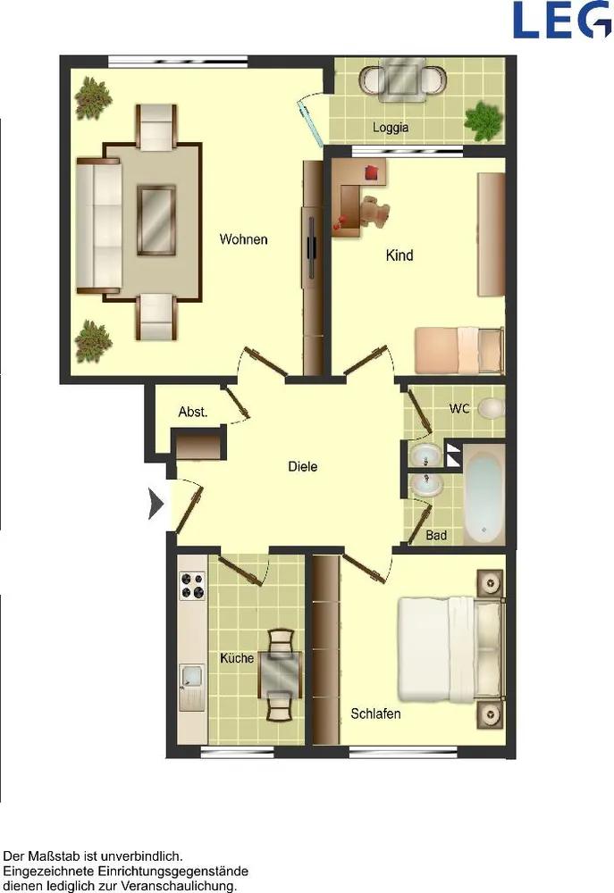 3 room apartment with 78 m² in Düsseldorf – Photo 5
