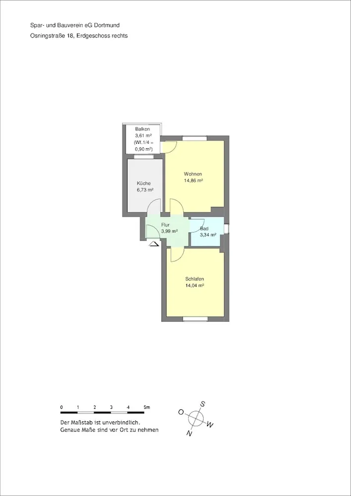 2 Zimmer Wohnung mit 43 m² in Dortmund – Bild 4