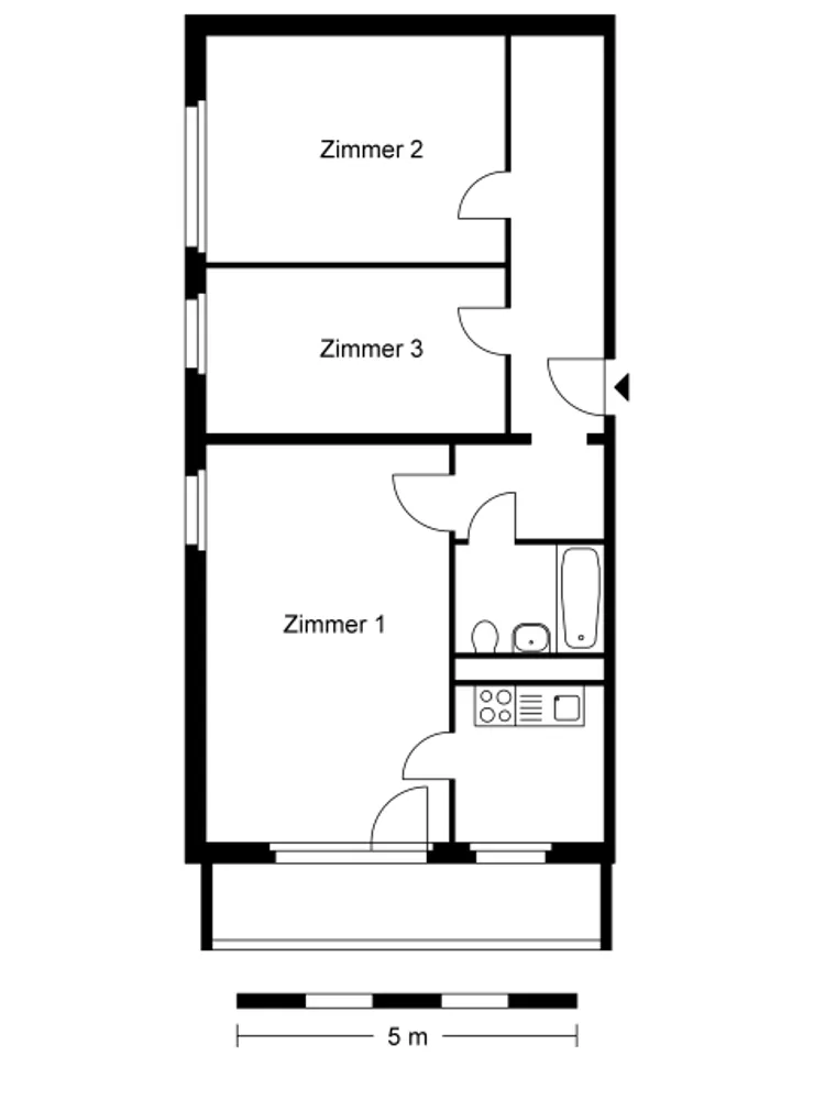 3 room apartment with 70 m² in Berlin – Photo 2