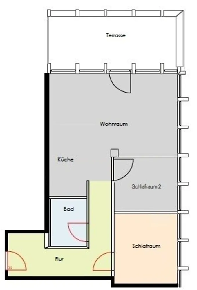 3 Zimmer Wohnung mit 70 m² in Hamburg – Bild 2