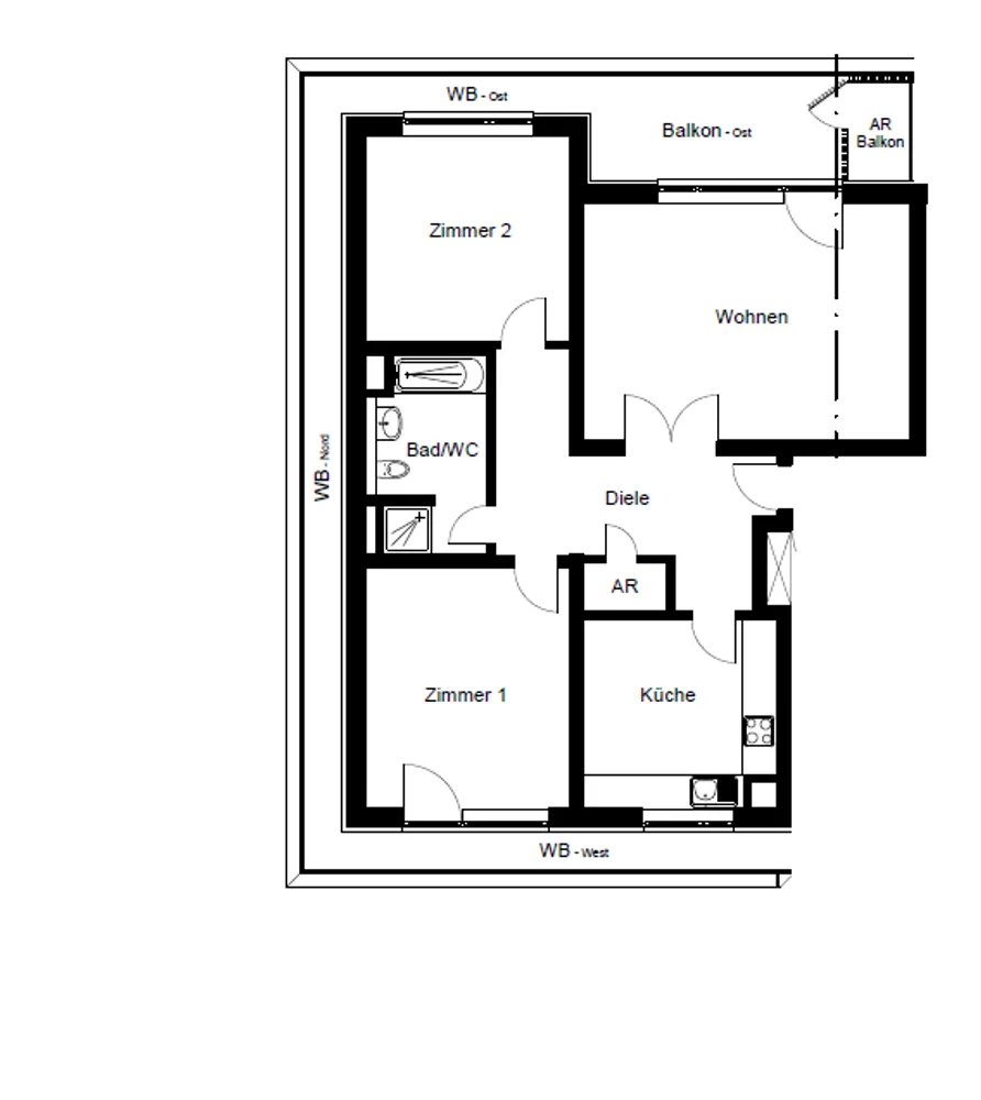 3 Zimmer Wohnung mit 93 m² in Köln – Bild 9