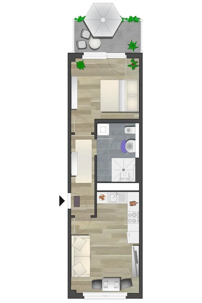 2 Zimmer Wohnung mit 42 m² in Chemnitz – Bild 8