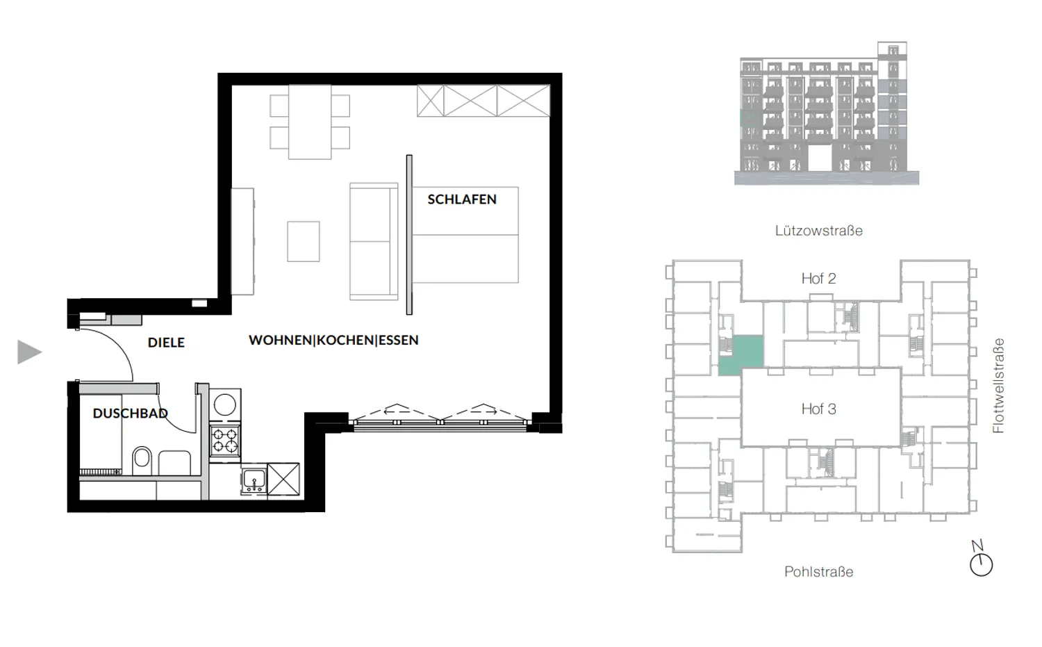 1 Zimmer Wohnung mit 50 m² in Berlin – Bild 4