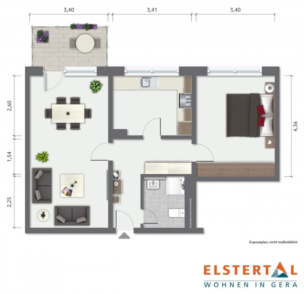 2 Zimmer Wohnung mit 61 m² in Gera – Bild 10