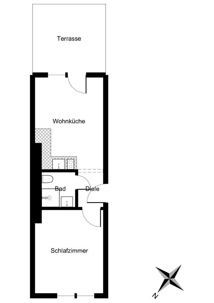 2 Zimmer Wohnung mit 38 m² in Düsseldorf – Bild 9