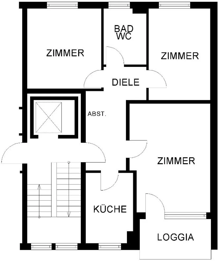 3 Zimmer Wohnung mit 75 m² in Hannover – Bild 2