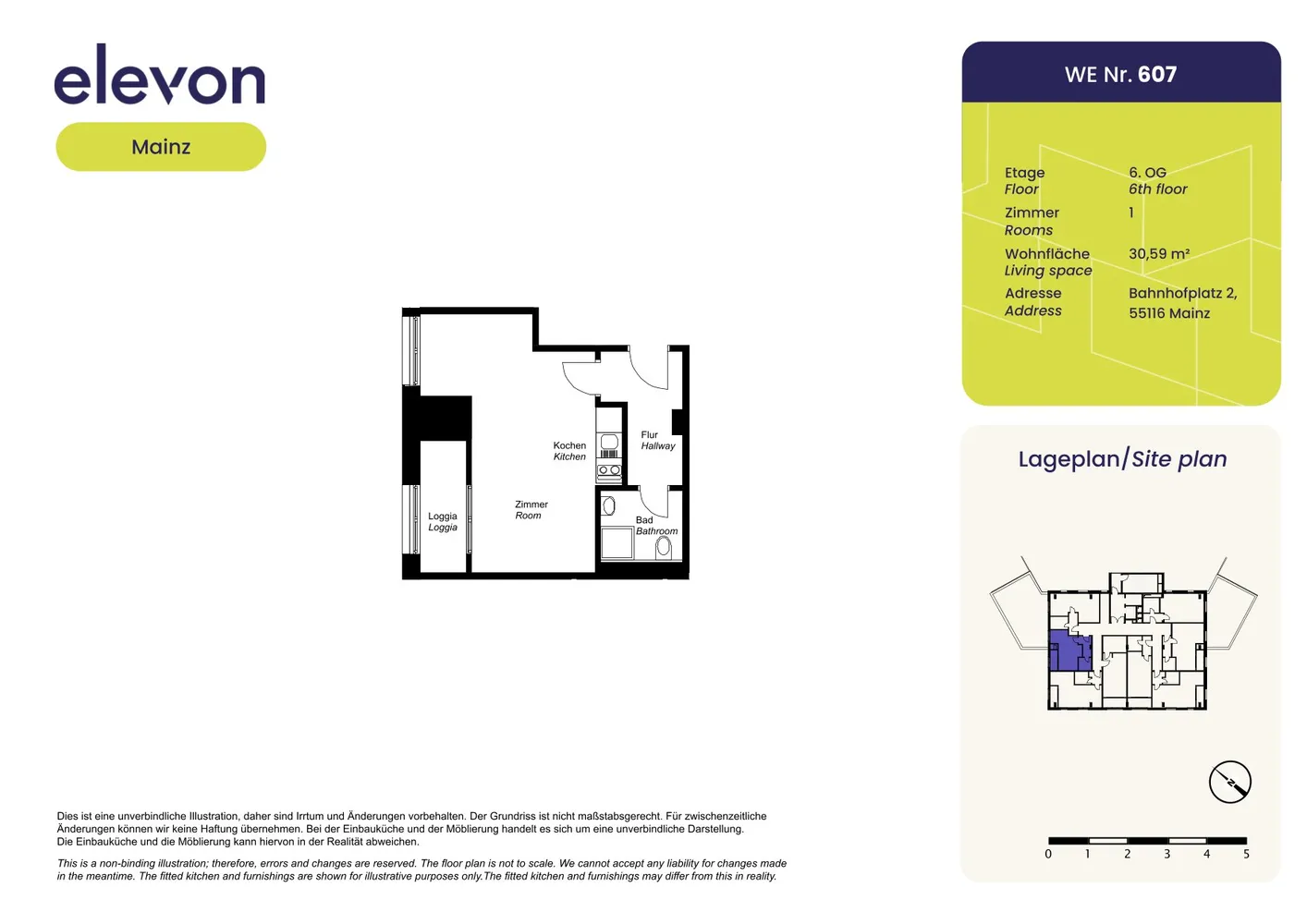 1 Zimmer Wohnung mit 31 m² in Mainz – Bild 9