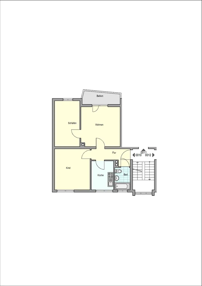 3 Zimmer Wohnung mit 61 m² in Esslingen am Neckar – Bild 1