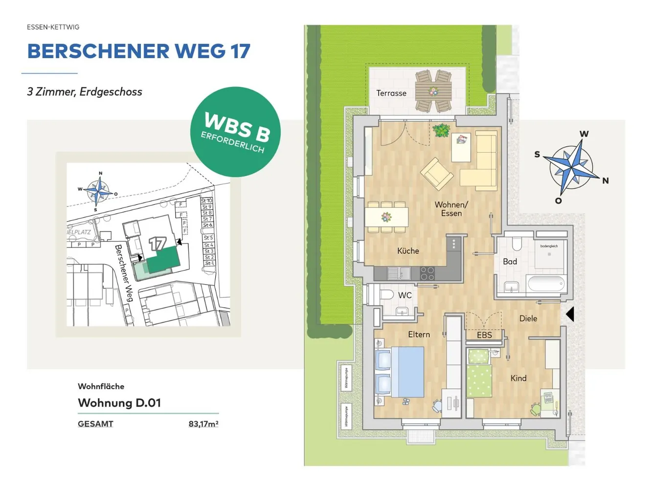 3 Zimmer Wohnung mit 83 m² in Essen – Bild 5