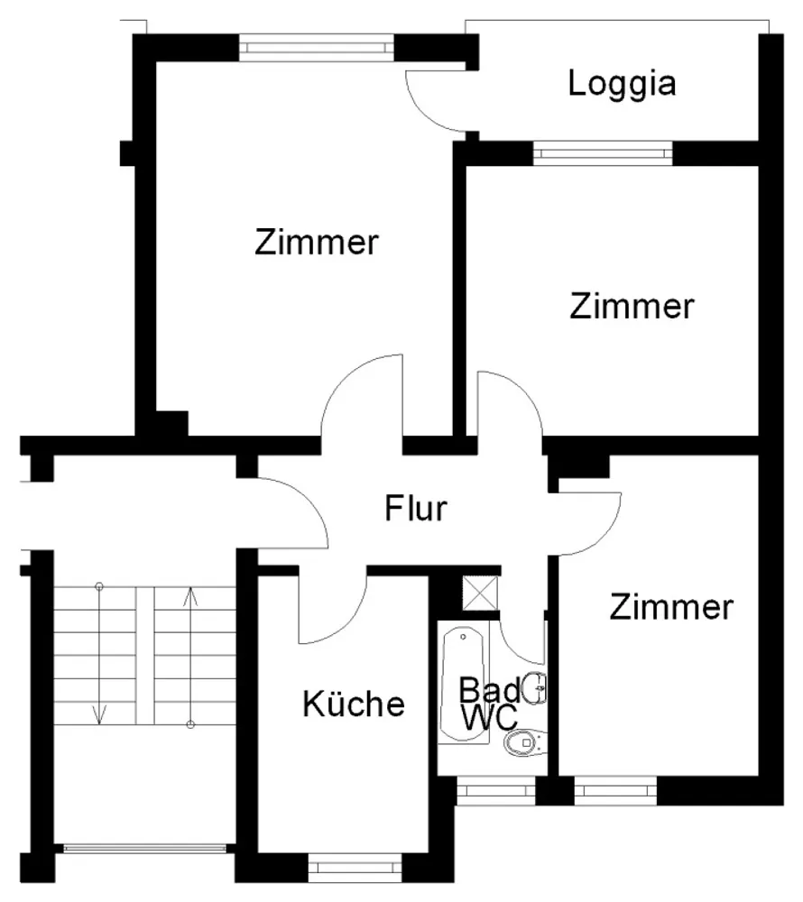 3 Zimmer Wohnung mit 62 m² in Osnabrück – Bild 2