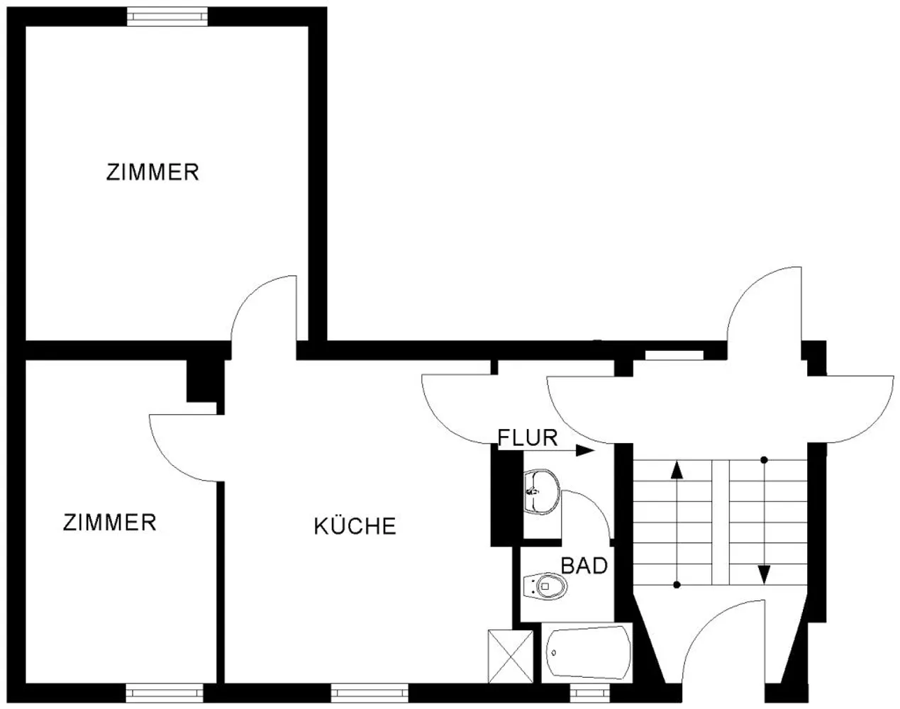 2 Zimmer Wohnung mit 44 m² in Bochum – Bild 2