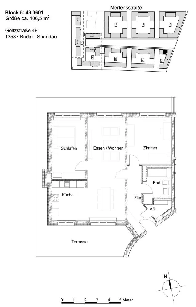 3 Zimmer Wohnung mit 107 m² in Berlin – Bild 5