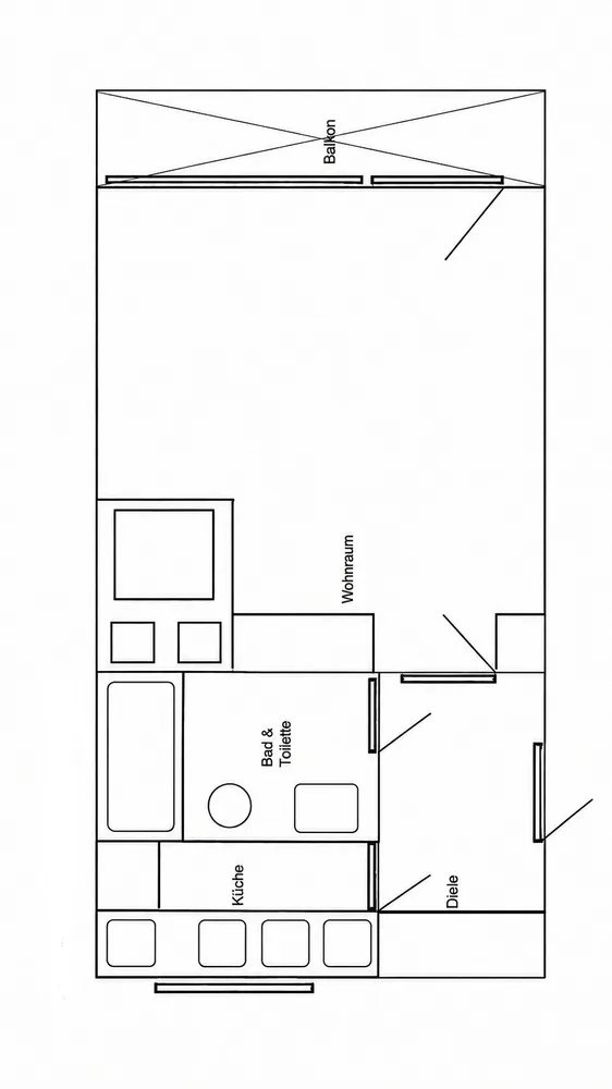 1 Zimmer Wohnung mit 30 m² in München – Bild 4