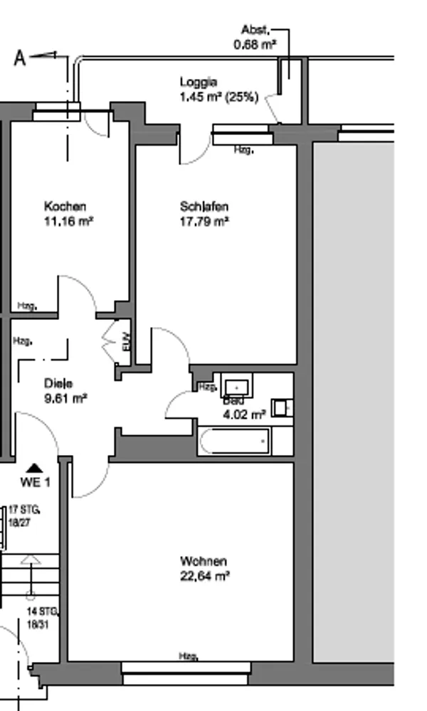 2 room apartment with 65 m² in Düsseldorf – Photo 3