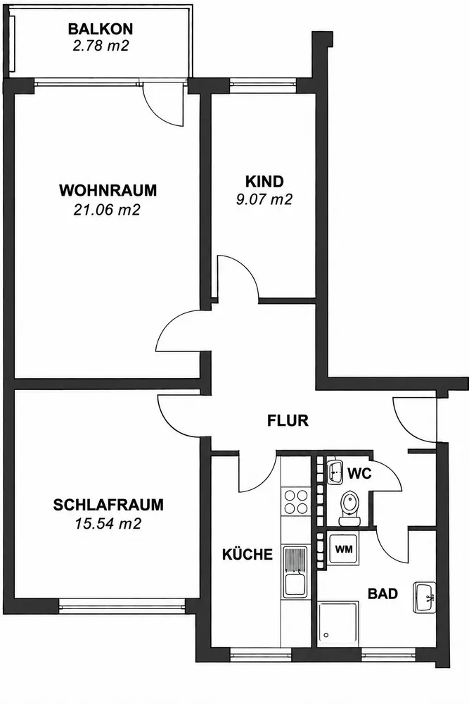 3 Zimmer Wohnung mit 75 m² in Bremen – Bild 4