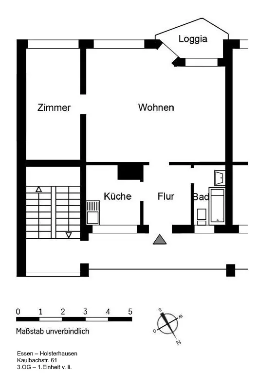 2 Zimmer Wohnung mit 54 m² in Essen – Bild 6