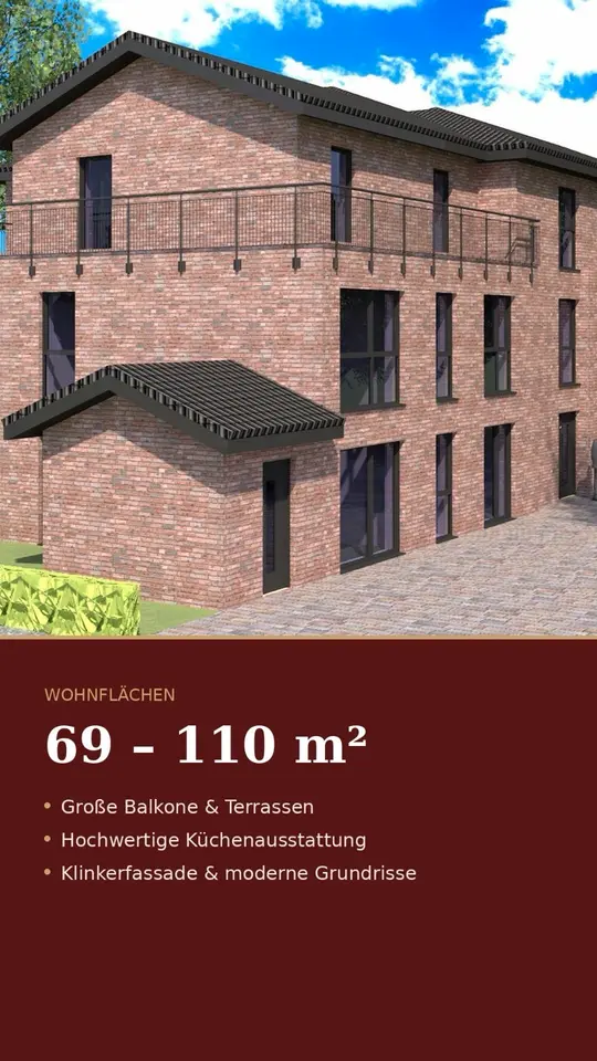 3 Zimmer Wohnung mit 102 m² in Papenburg – Bild 3