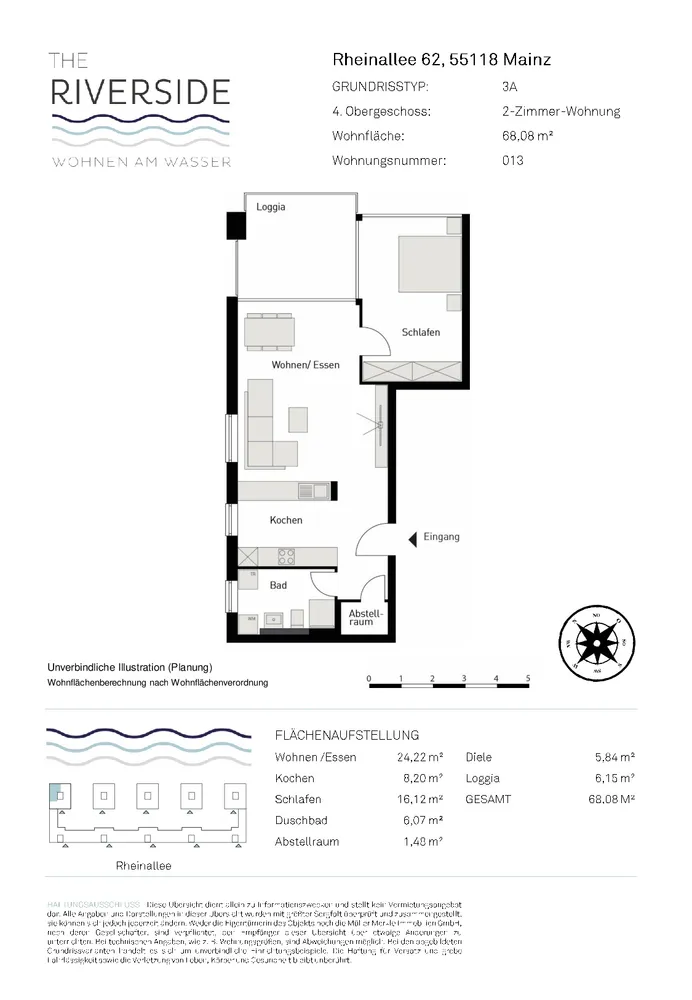 2 Zimmer Wohnung mit 64 m² in Mainz – Bild 8