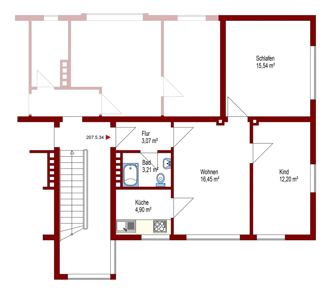 3 room apartment with 55 m² in Oldenburg – Photo 10