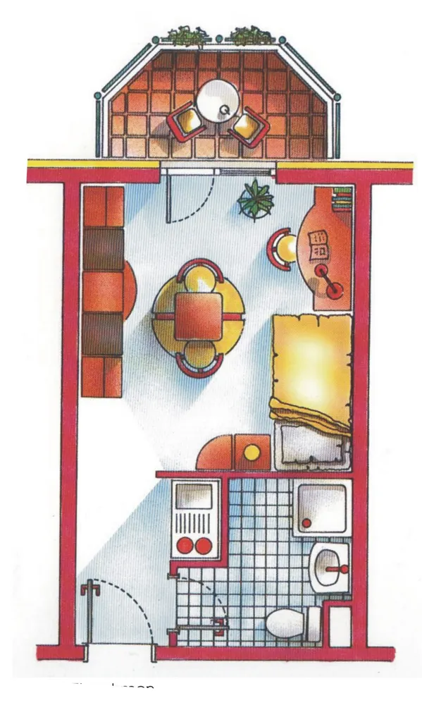 1 room apartment with 21 m² in Kassel – Photo 1