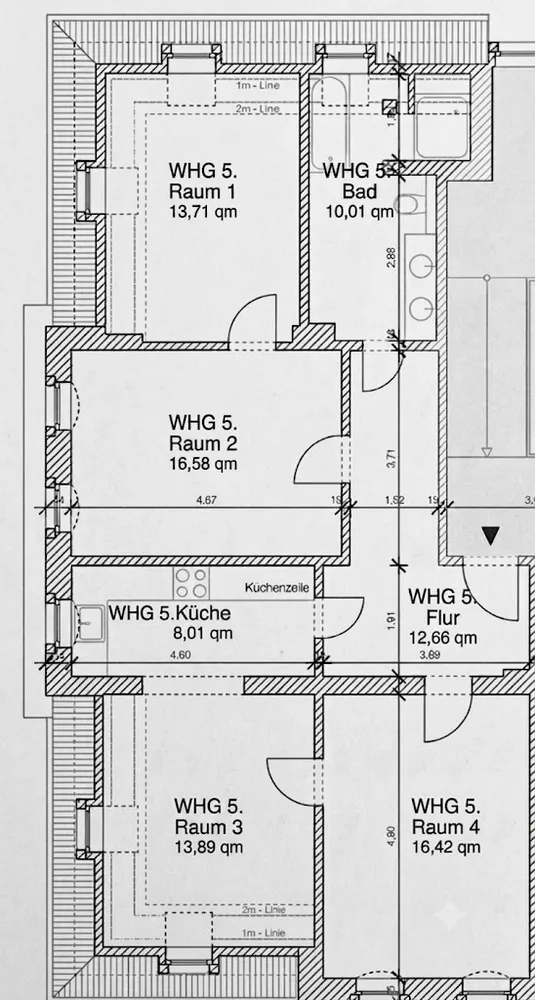 4 Zimmer Wohnung mit 91 m² in Dresden – Bild 2