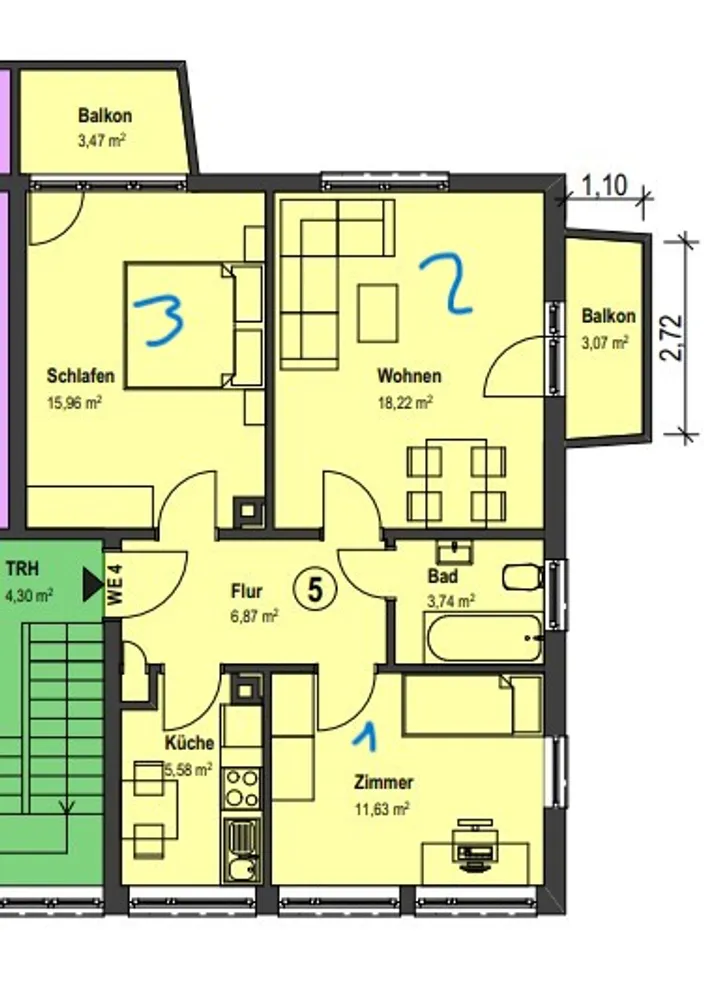 1 Zimmer Wohnung mit 18 m² in Böblingen – Bild 4