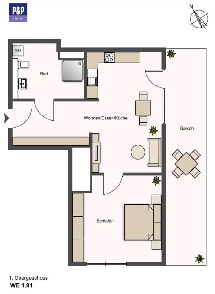 2 room apartment with 63 m² in Fürth – Photo 8