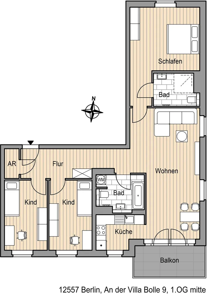 4 Zimmer Wohnung mit 105 m² in Berlin – Bild 5