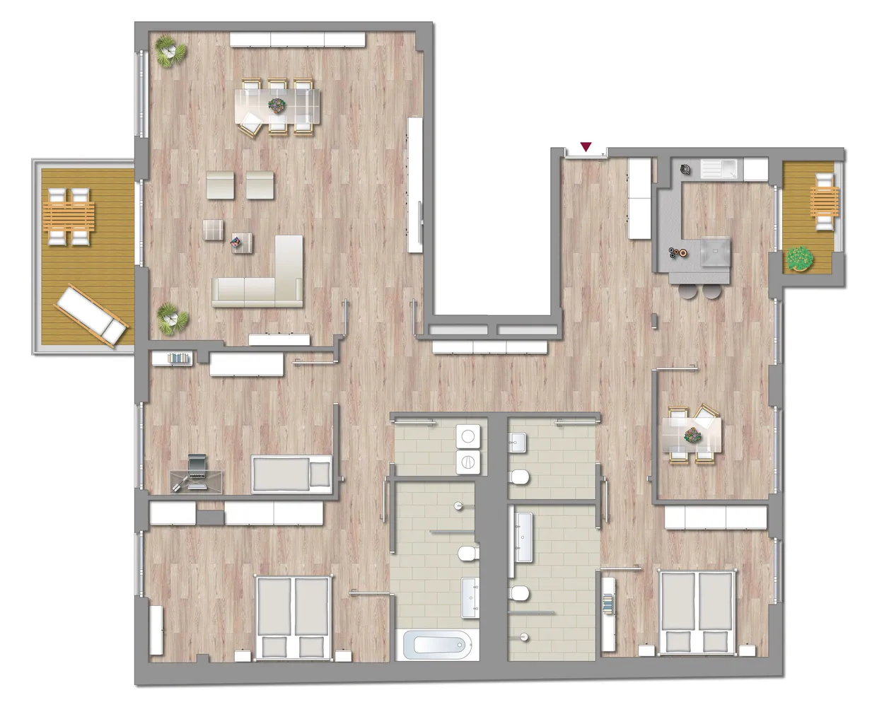 4 Zimmer Wohnung mit 187 m² in Düsseldorf – Bild 10
