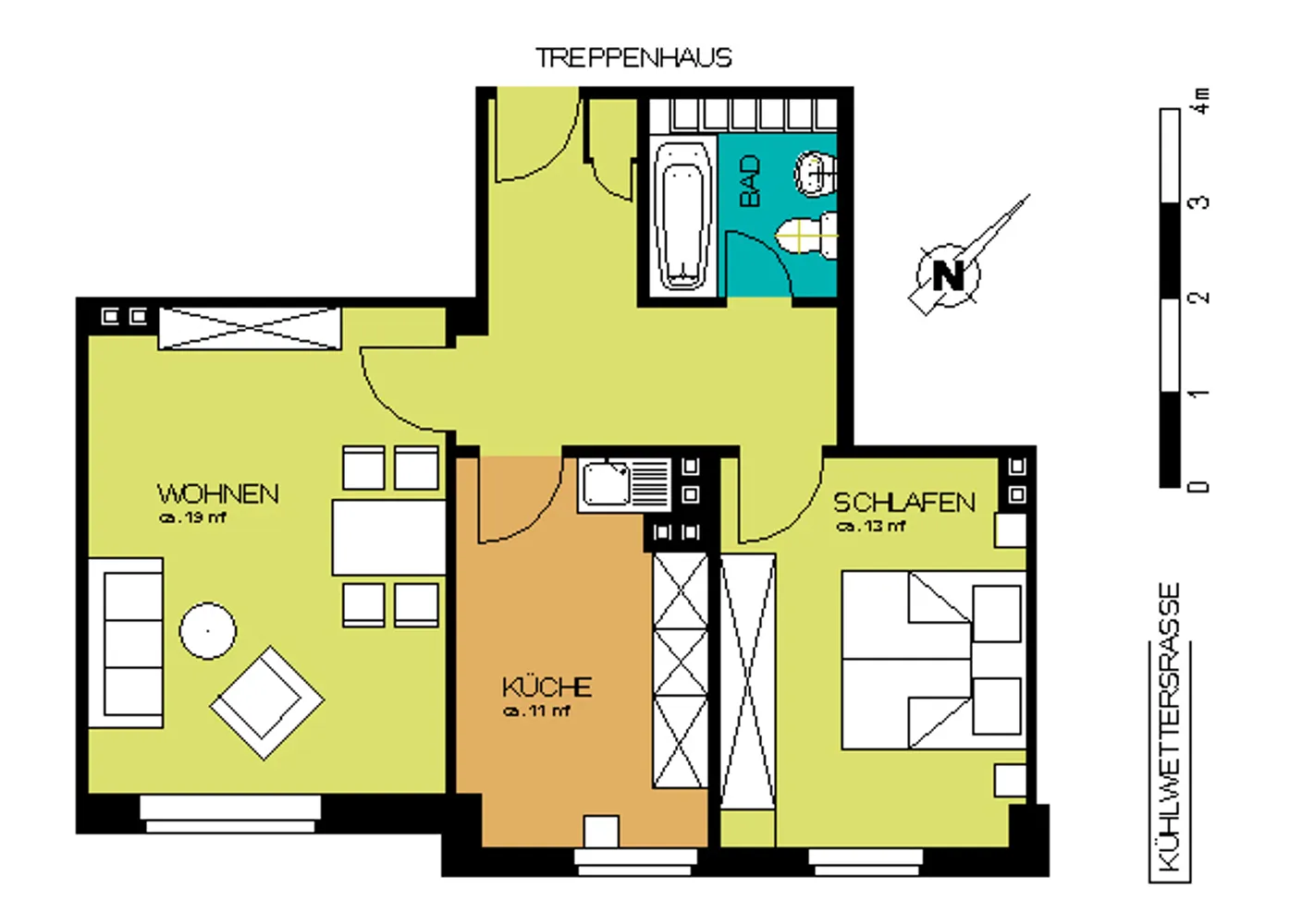 2 room apartment with 63 m² in Düsseldorf – Photo 6