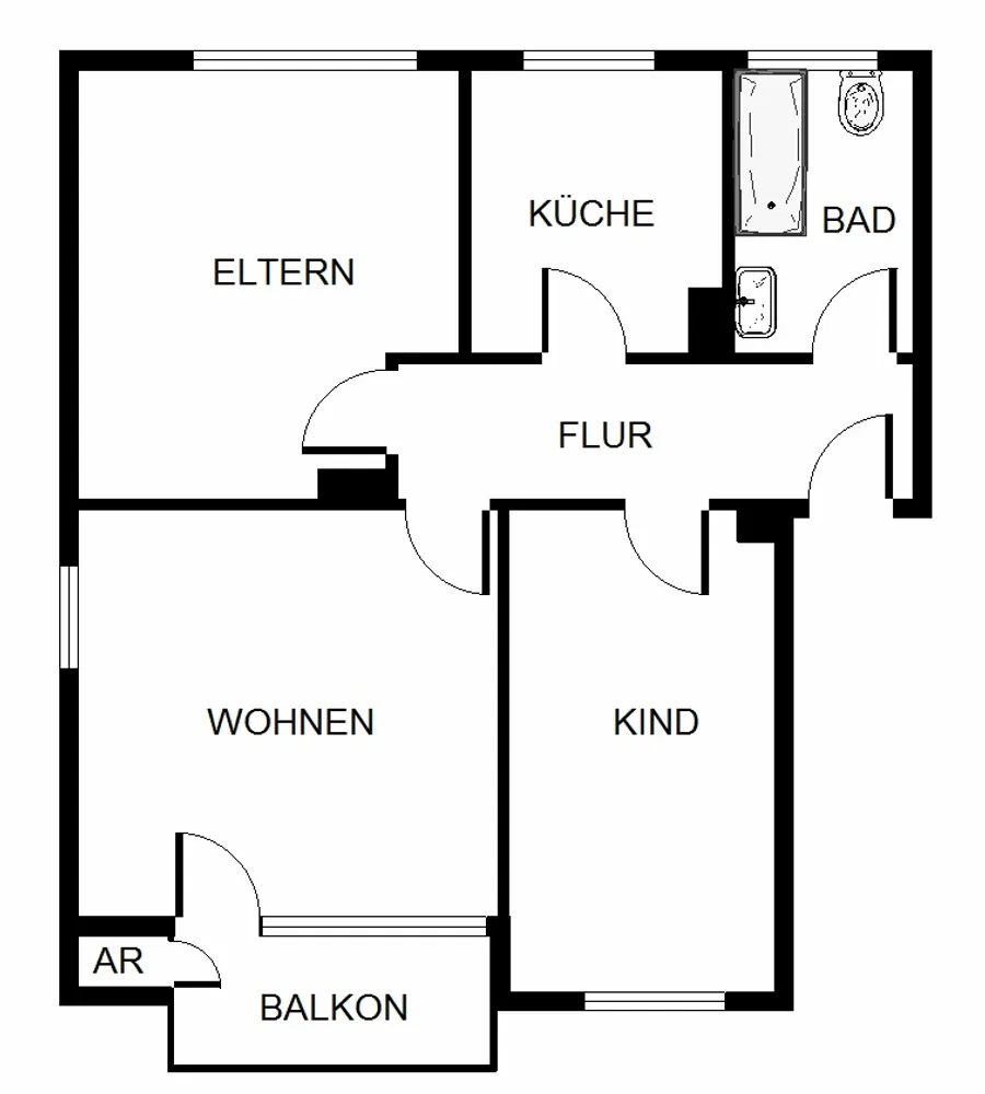 4 Zimmer Wohnung mit 66 m² in Essen – Bild 9