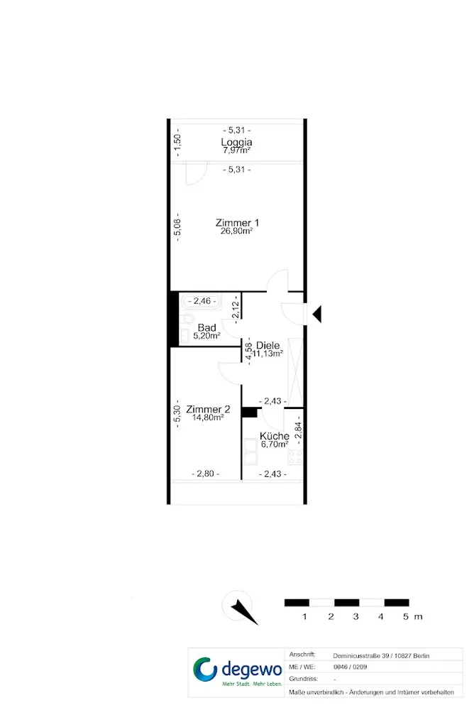 2 Zimmer Wohnung mit 68 m² in Berlin – Bild 10