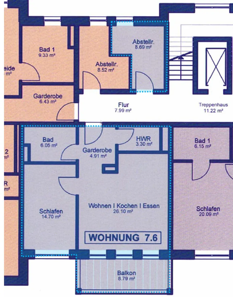 2 Zimmer Wohnung mit 57 m² in Bremerhaven – Bild 8