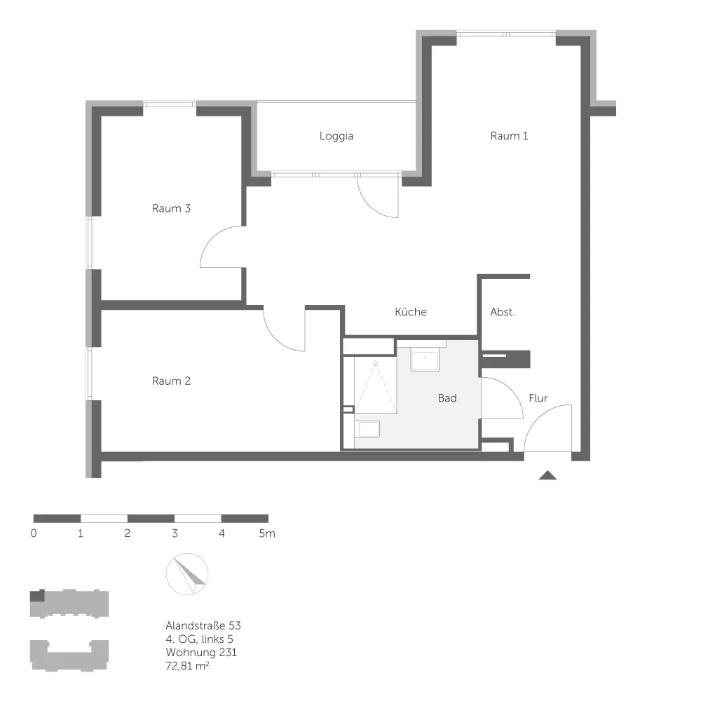 3 room apartment with 73 m² in Berlin – Photo 4