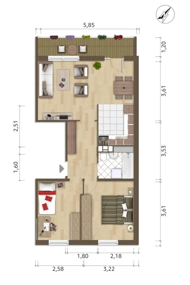 3 Zimmer Wohnung mit 59 m² in Hoyerswerda – Bild 6
