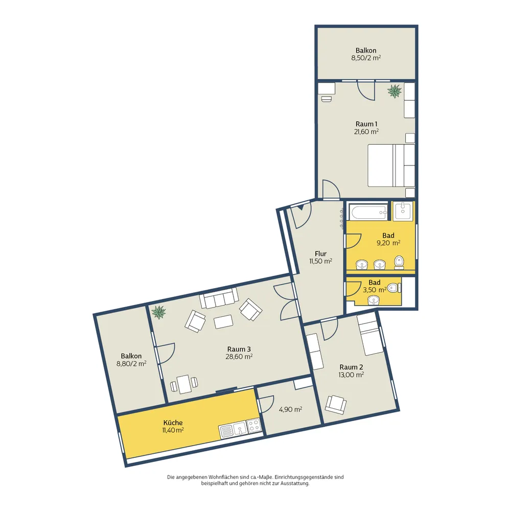 3 Zimmer Wohnung mit 112 m² in Leipzig – Bild 4