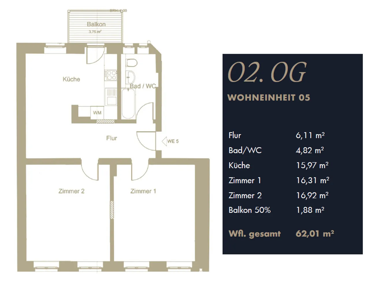 2 Zimmer Wohnung mit 62 m² in Leipzig – Bild 3