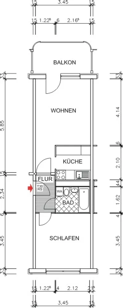 2 Zimmer Wohnung mit 41 m² in Chemnitz – Bild 5