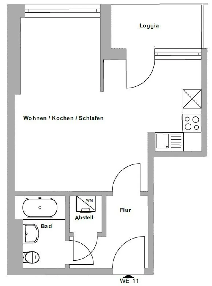 1 Zimmer Wohnung mit 35 m² in Dresden – Bild 12