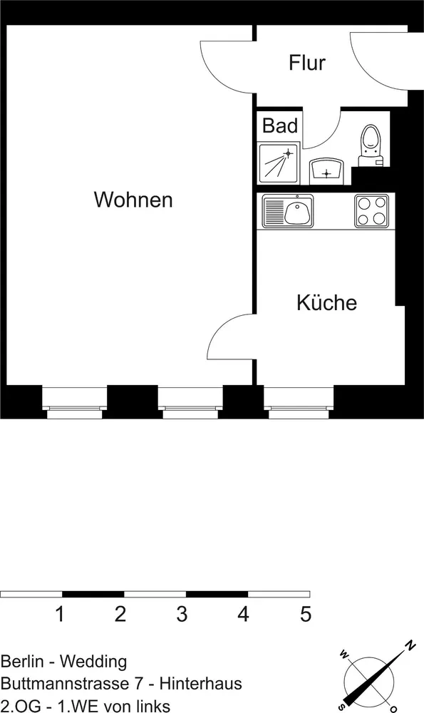 1 Zimmer Wohnung mit 37 m² in Berlin – Bild 12