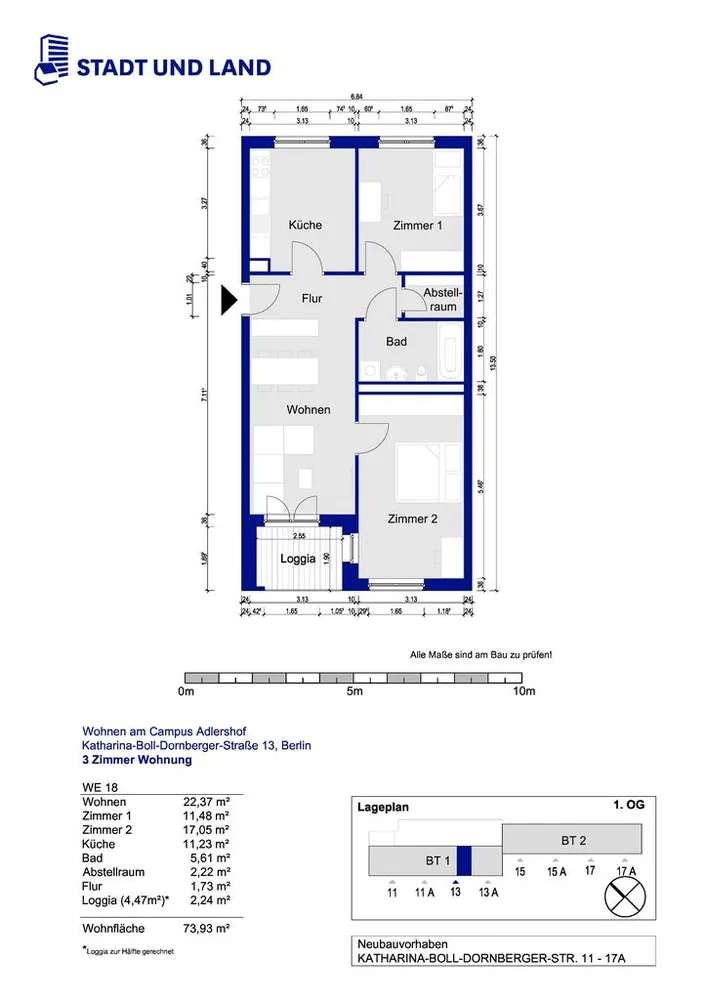 3 Zimmer Wohnung mit 73 m² in Berlin – Bild 9