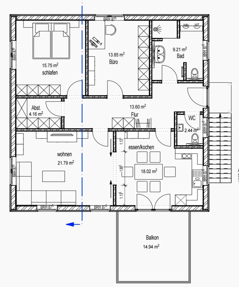 3 Zimmer Wohnung mit 106 m² in Bramsche – Bild 4